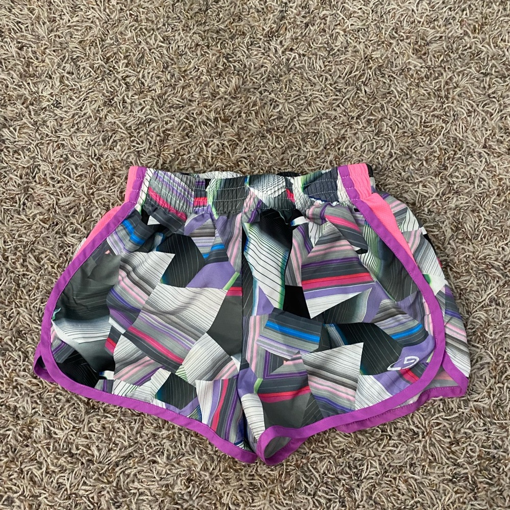 champion brand, rainbow running shirts, size 7 girls